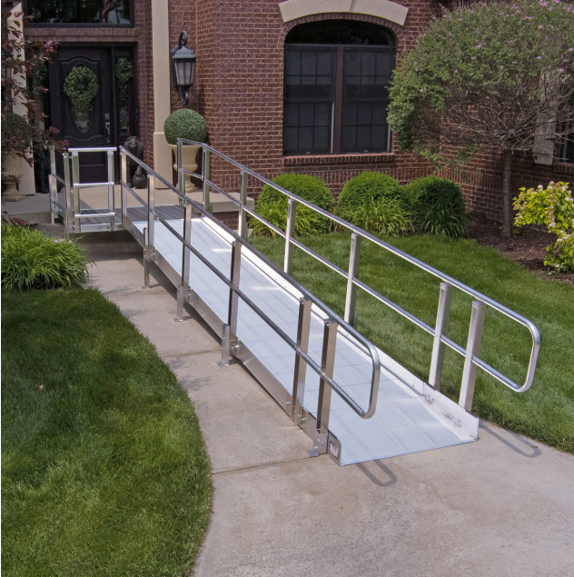 Accessibility ramp for home entrance
